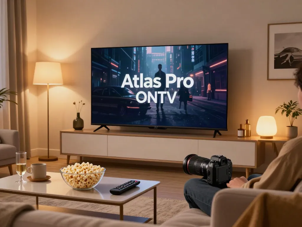 Téléchargez Atlas Pro ONTV sur votre Smart TV pour une expérience de cinéma à domicile.